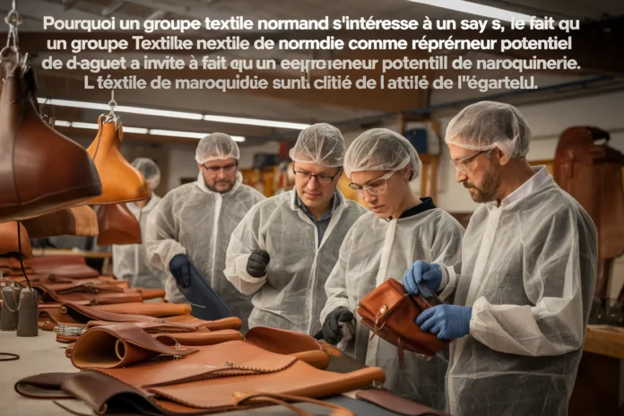 La maroquinerie Daguet à Saint-Junien vers une reprise par un groupe textile normand Pourquoi un groupe textile normand s'intéresse à une maroquinerie: Le fait qu'un groupe textile de Normandie soit cité comme repreneur potentiel de Daguet invite à regarder les complémentarités possibles. Textile et maroquinerie partagent une culture de l'atelier, de - illustration