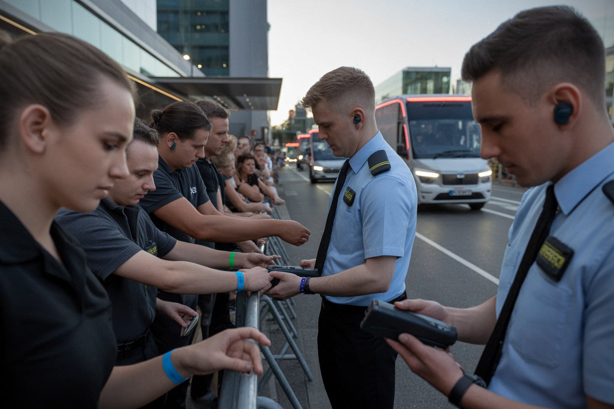 Dispositif de sécurité et contrôle des accès lors du concert