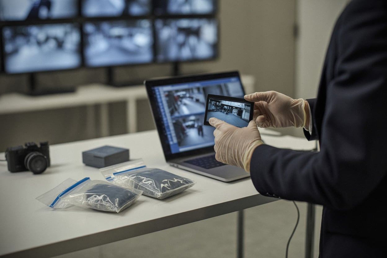 Analyse d’images de vidéosurveillance dans une salle d’enquête moderne