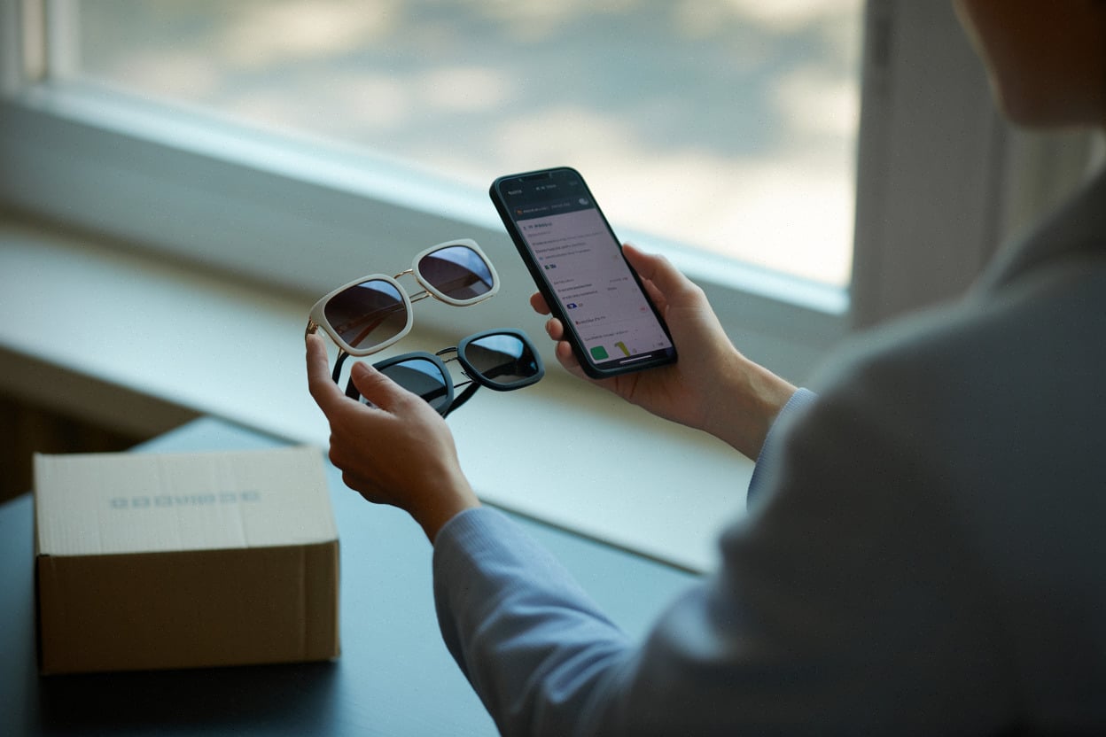 Comparaison de lunettes Ray-Ban en promotion sur Amazon en été