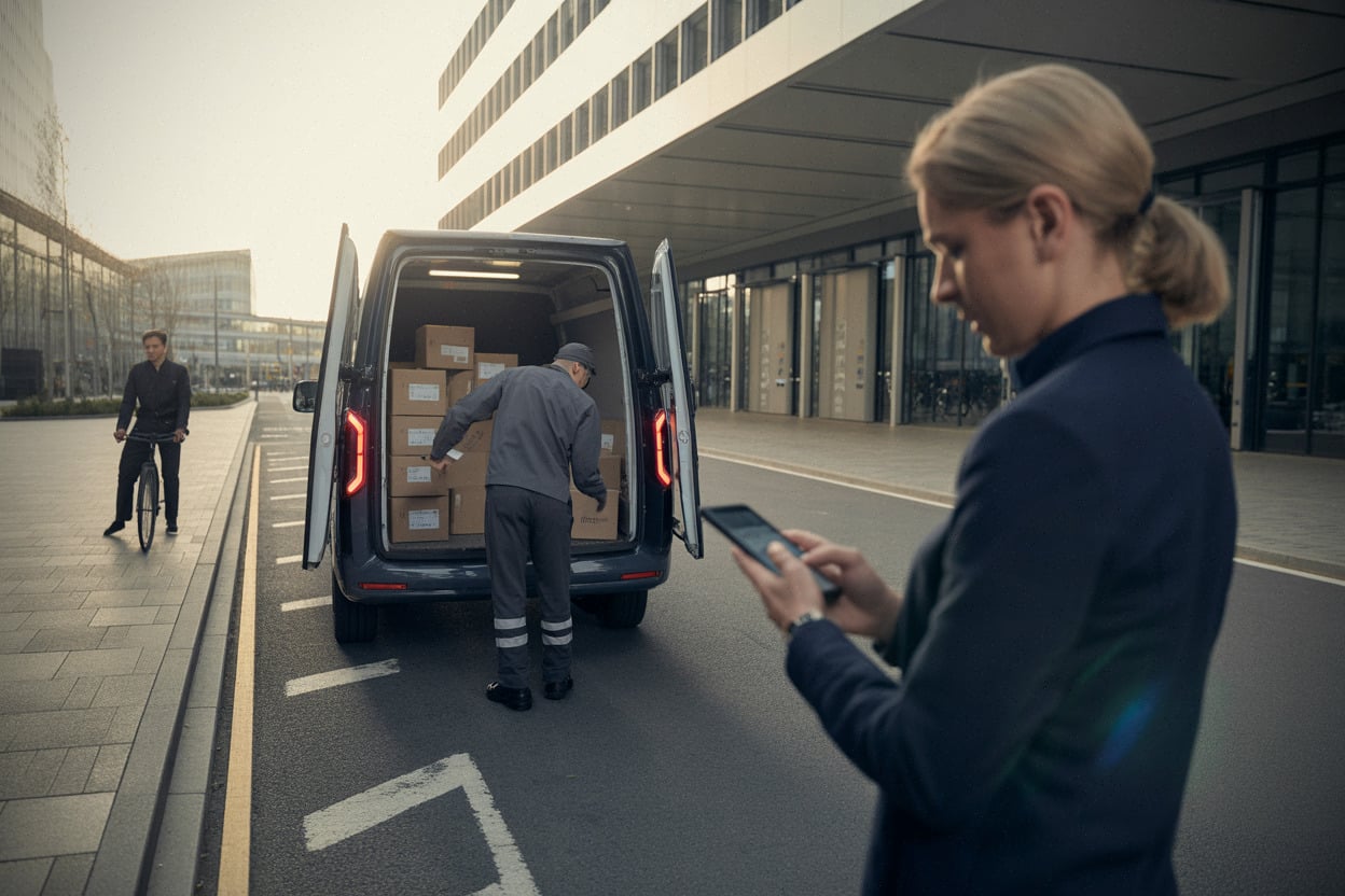 Centre logistique européen et livraison de petits colis e-commerce