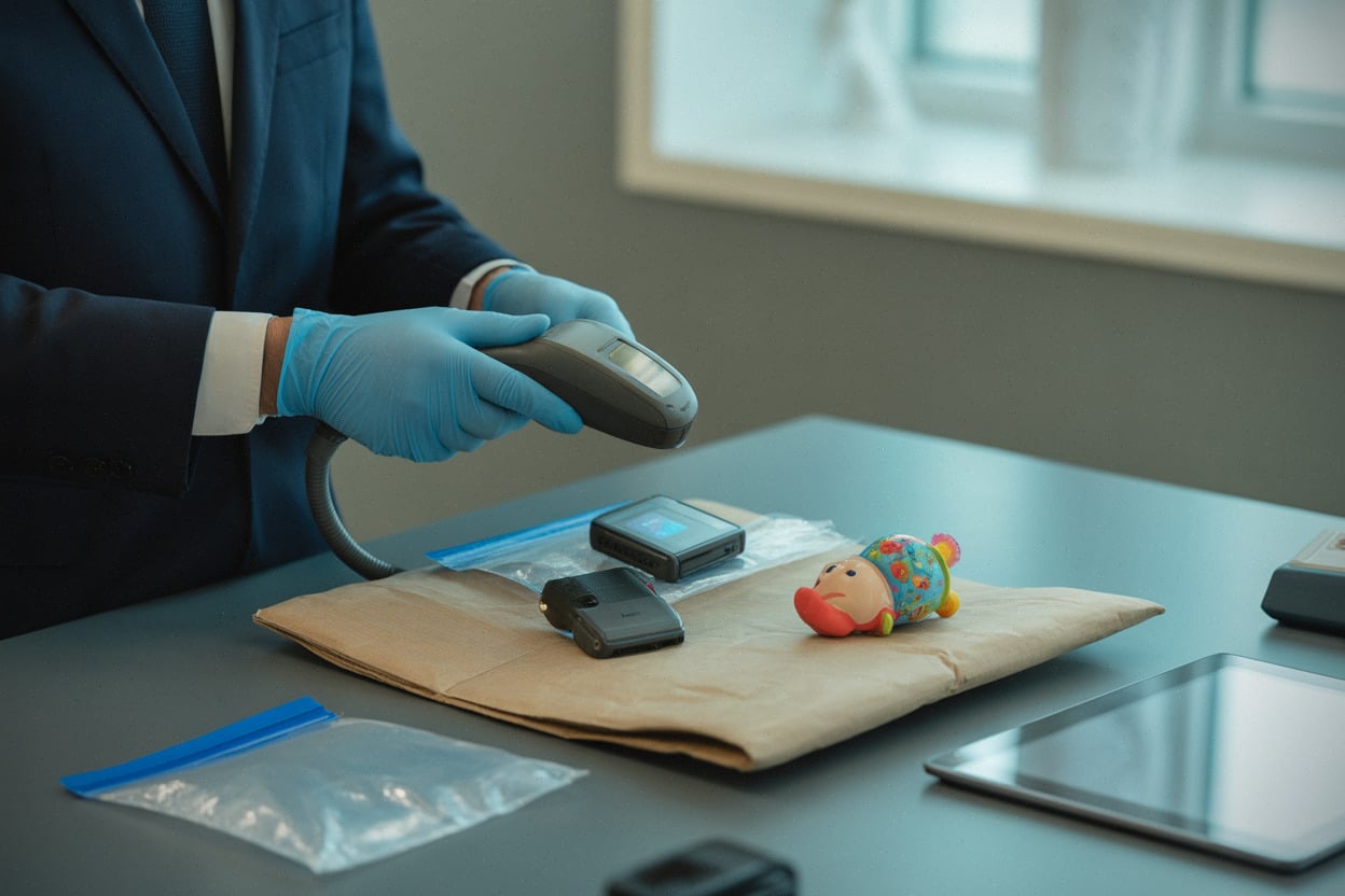 Contrôle douanier d’un jouet et d’un gadget importés