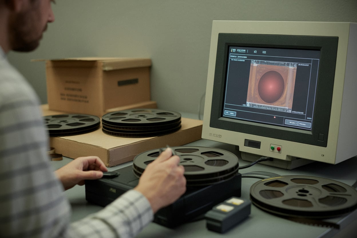Restauration d’archives pour le documentaire Riviera 76 en studio moderne