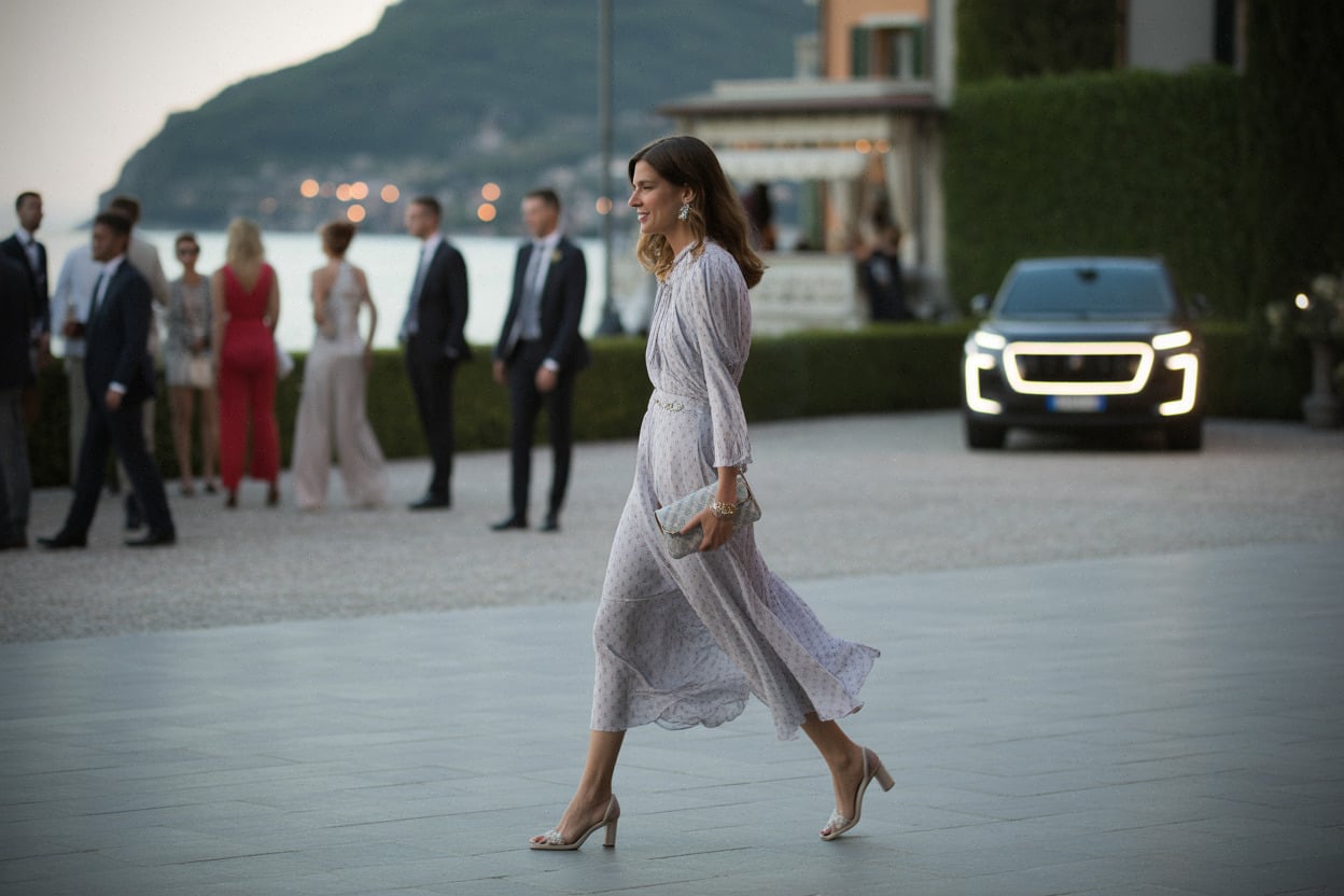Tenue bohème chic inspirée de Charlotte Casiraghi en mariage d’été