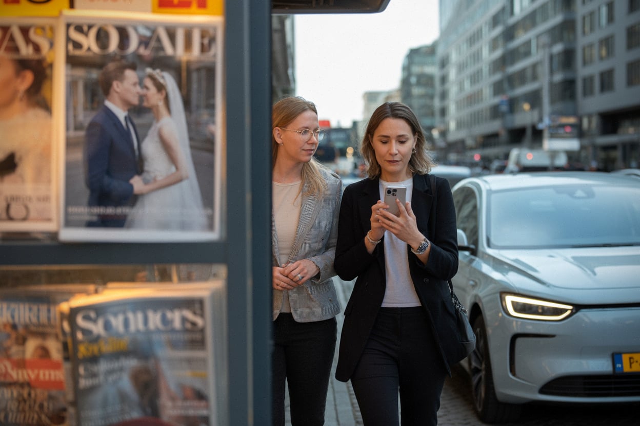 Oslo, images de mariage royal consultées sur smartphone en 2026