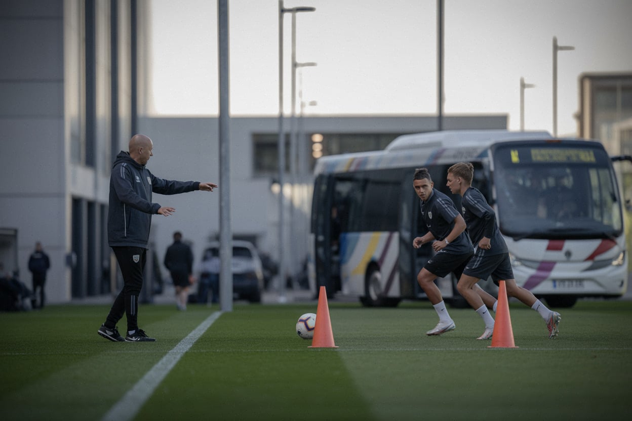 Séance d’entraînement avant Monaco-OM, travail tactique et intensité