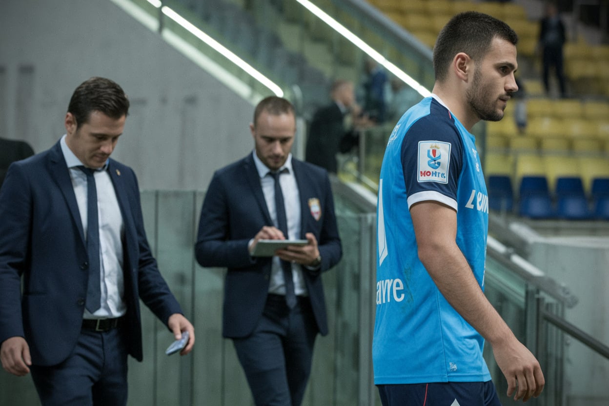 Sortie des joueurs après Le Havre Monaco, frustration côté havrais