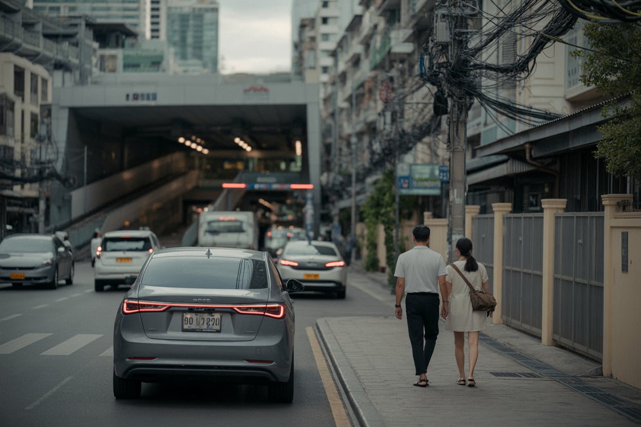 Accès au MRT près de Ratchada-Ladprao et quartier résidentiel de townhomes