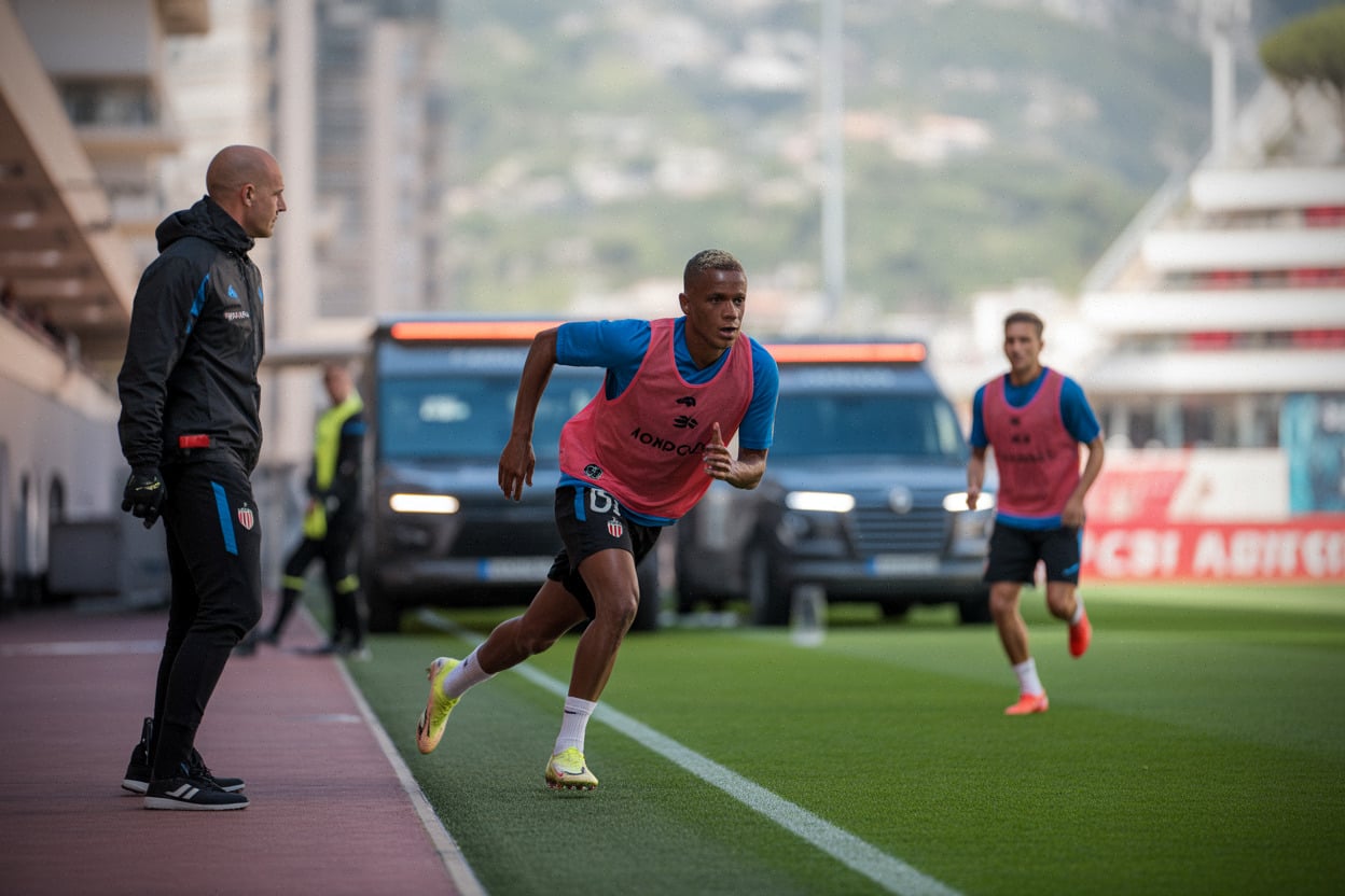 Farès Ghedjemis à l’entraînement, sprint sur l’aile à Monaco