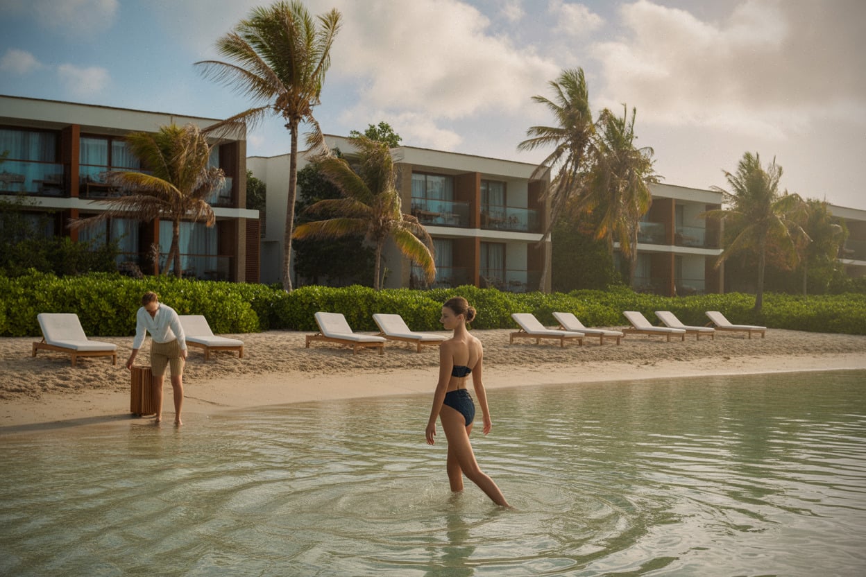 Hôtel de luxe au lagon à Saint-Gilles, accès direct à la plage