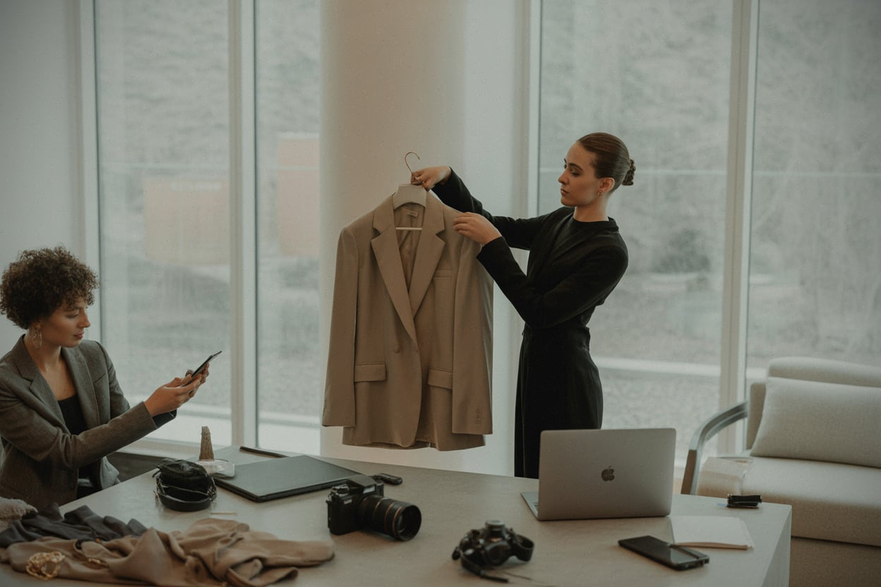Suite haut de gamme utilisée comme base de travail pendant la Fashion Week