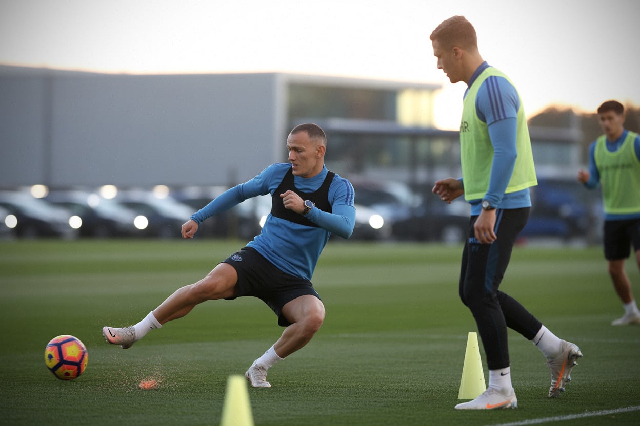 Balogun à l’entraînement avant son retour en Premier League